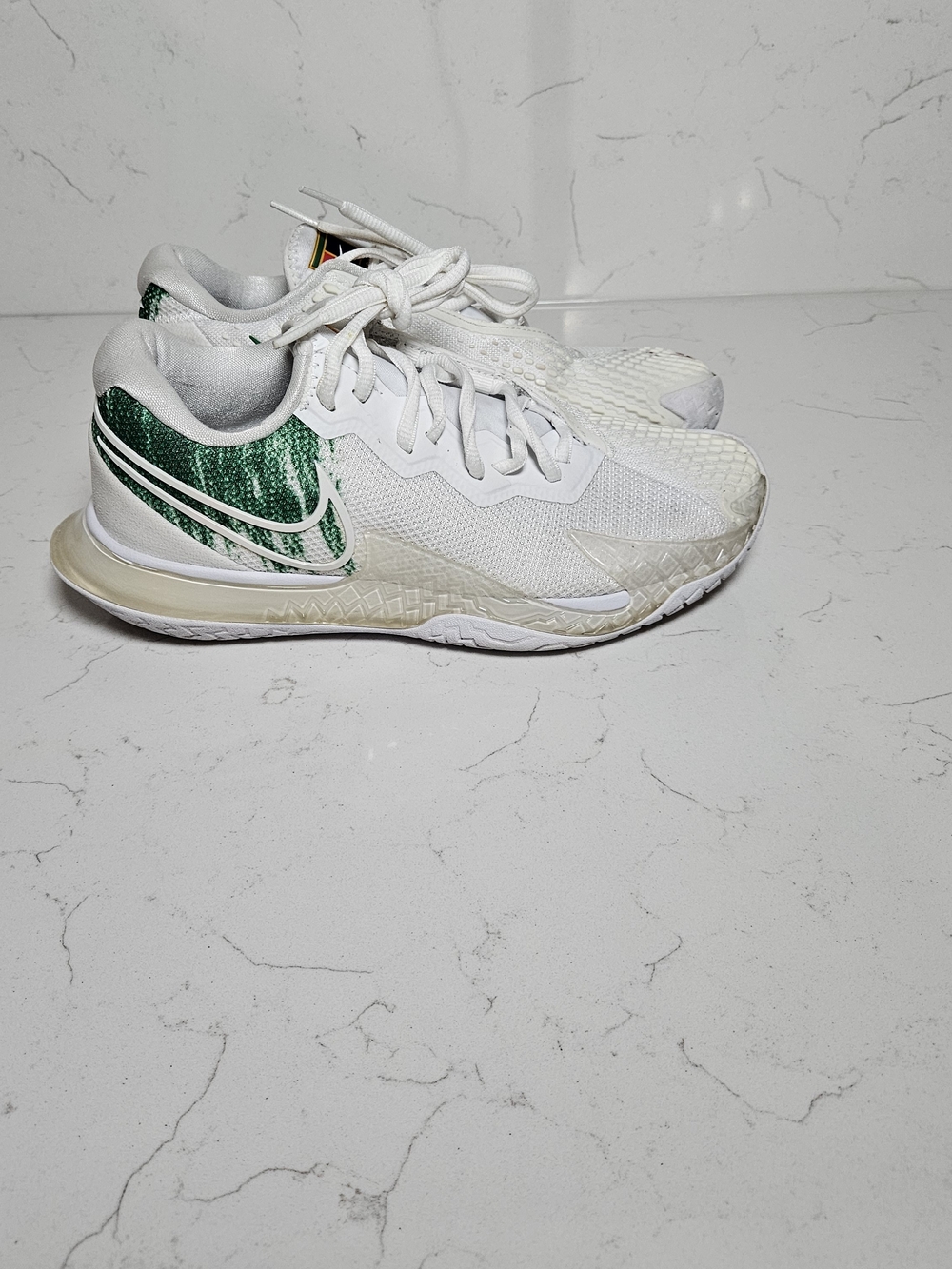 Nike Court Zoom Vapor Cage 4 Tennis Shoes Size 6.5 Green Swoosh